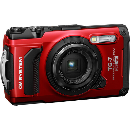 OM SYSTEM Tough TG-7 Camera Red 